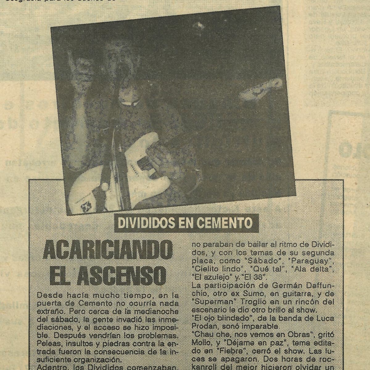 Divididos en Cemento