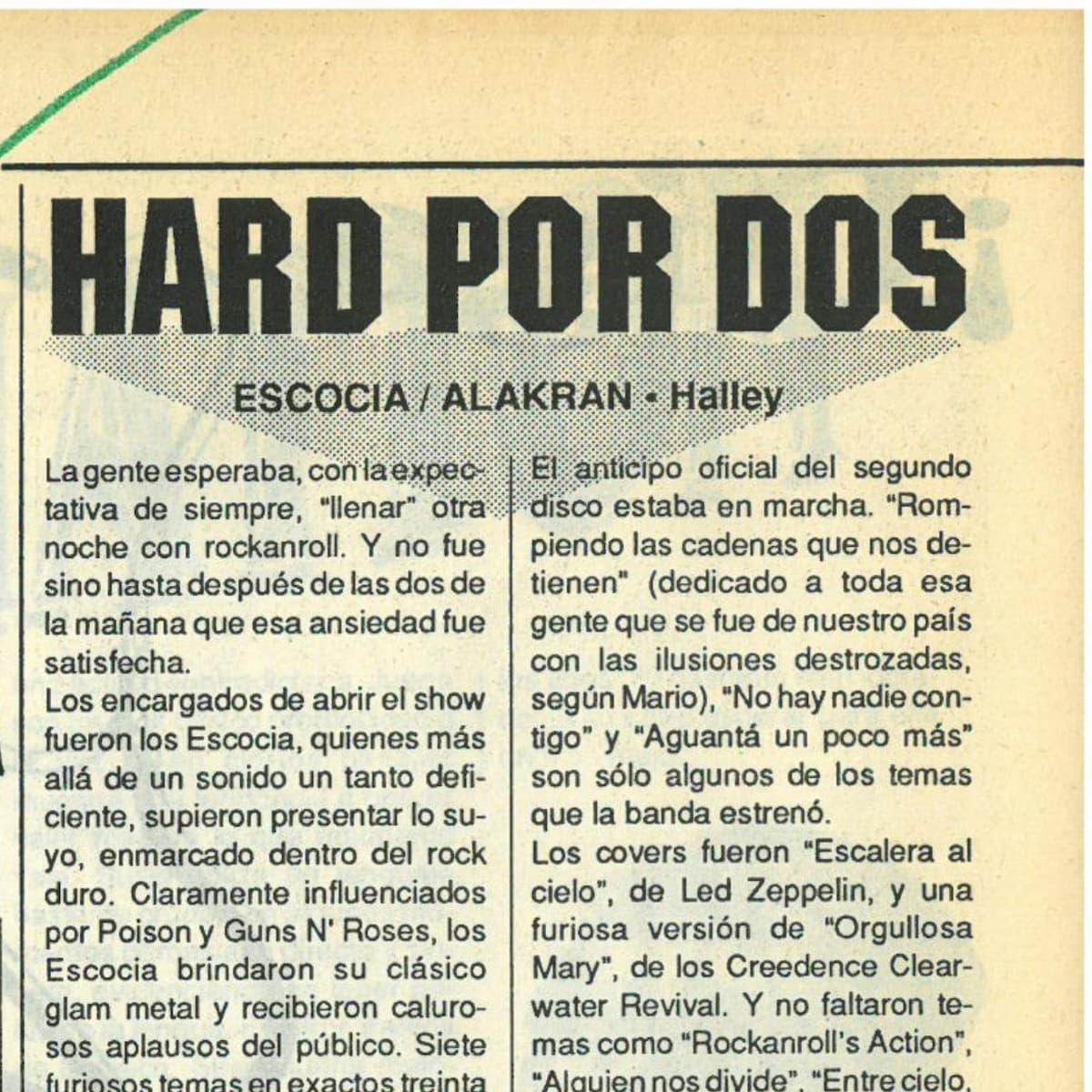 Escocia y Alakran en Halley